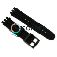Каучуковый ремешок для часов Swatch Mister Chrono черный RKS-003 - 1